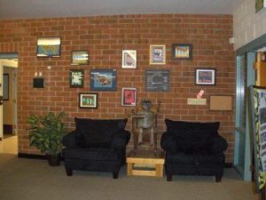 image of the wall where the class gift would be displayed